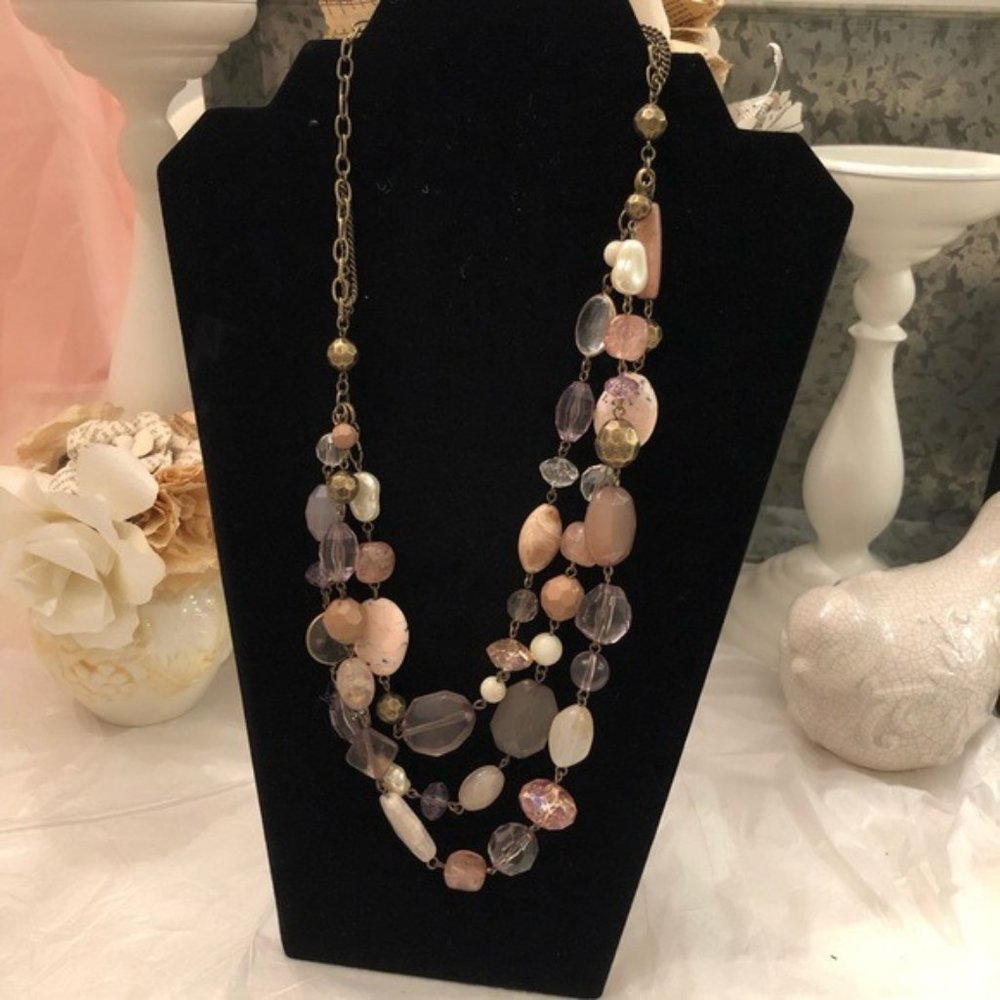 NWOT Premier Designs Desert Rose Necklace